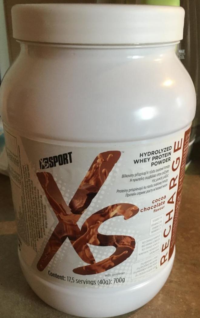 Fotografie - Hydrolyzed whey protein powder cocoa chocolate XS