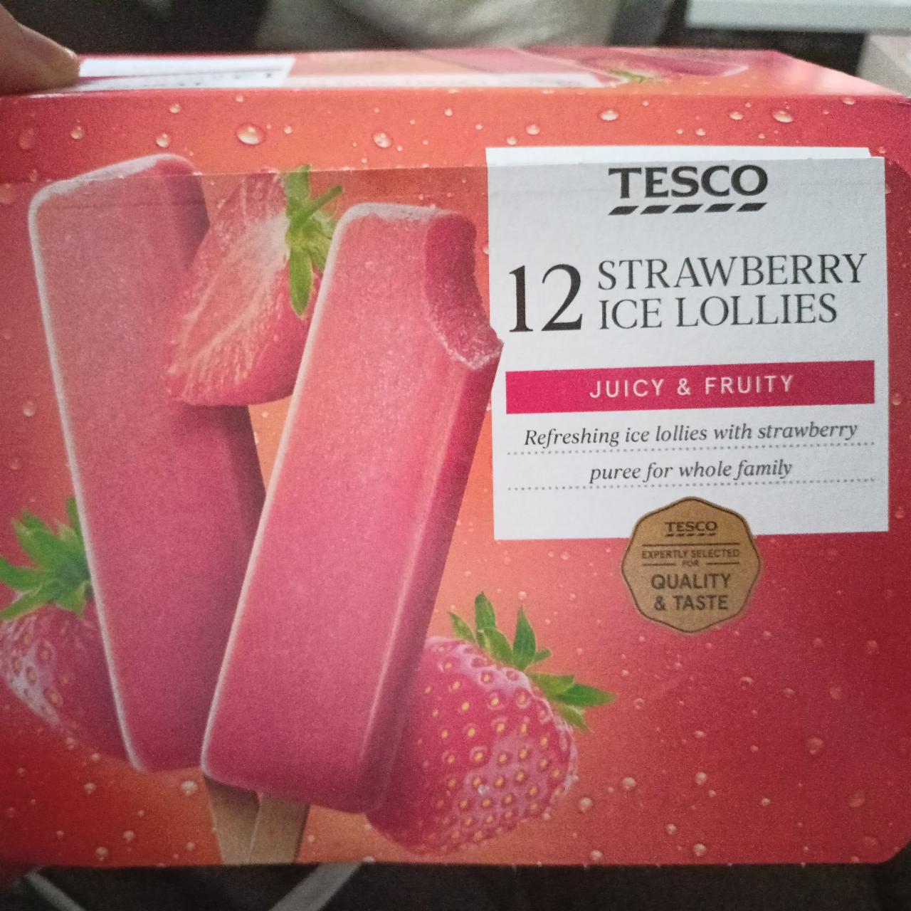 Fotografie - Strawberry ice lollies Tesco