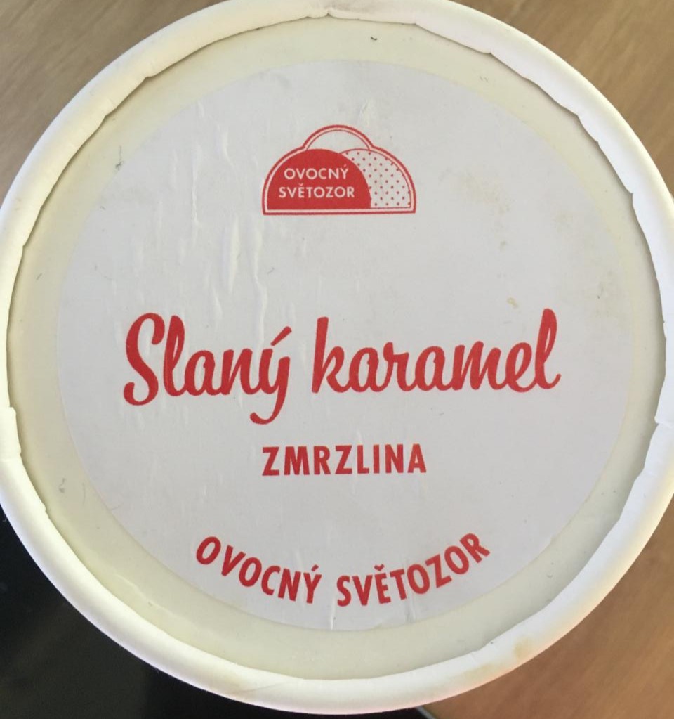 Fotografie - Slaný karamel zmrzlina Ovocný světozor