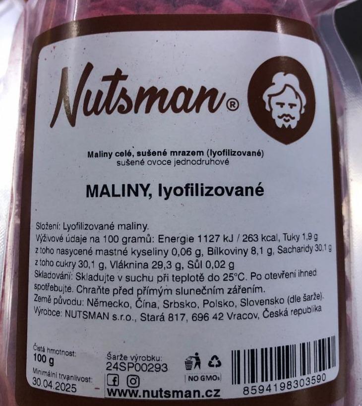 Fotografie - Maliny lyofilizované Nutsman