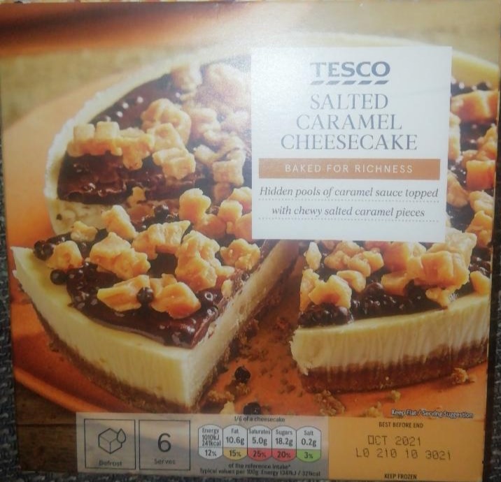 Fotografie - Salted Caramel Cheesecake Tesco