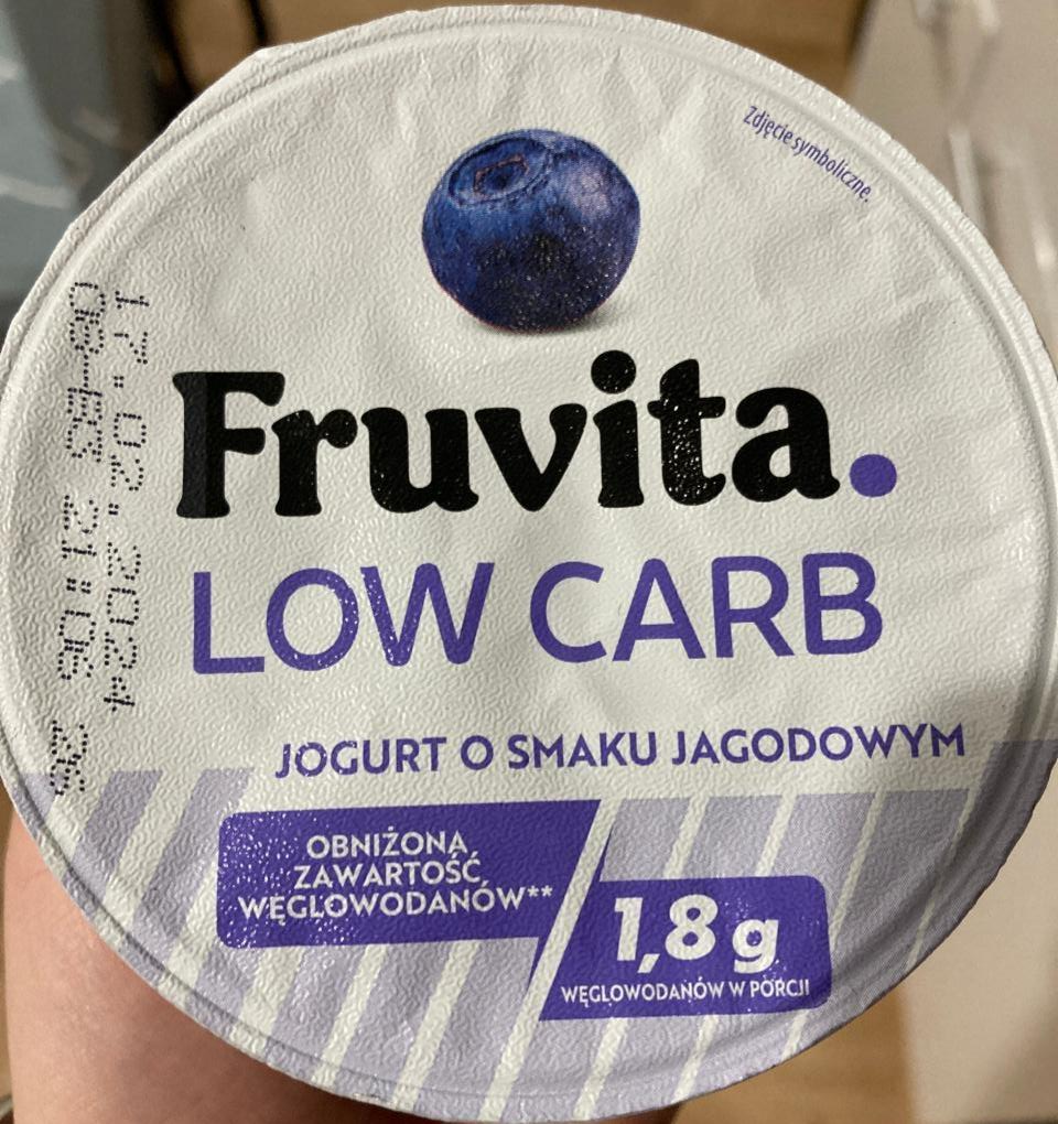 Fotografie - Jogurt o smaku jagodowym low carb Fruvita