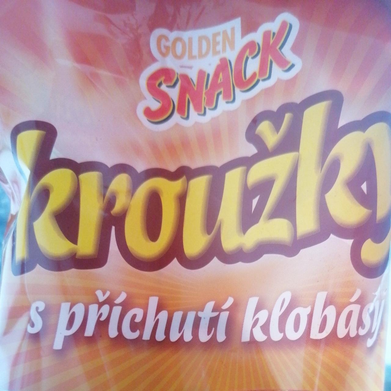 Fotografie - kroužky s příchutí klobásy Golden snack