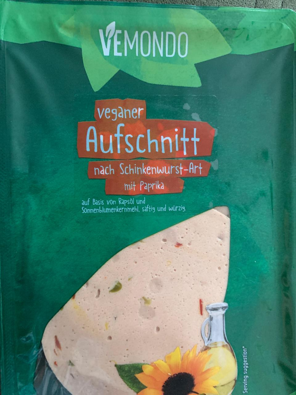 Fotografie - Veganer Aufschnitt Paprika Vemondo