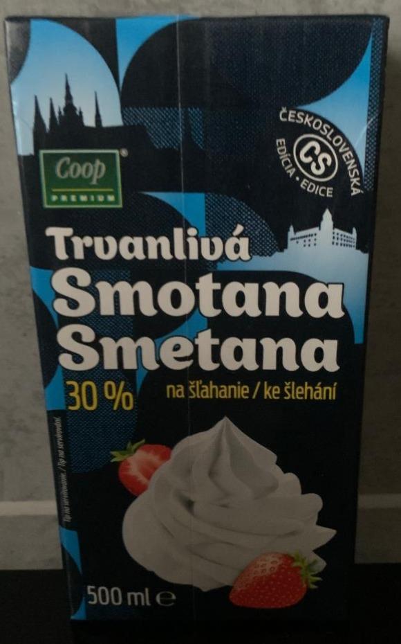 Fotografie - Trvanlivá smetana ke šlehání 30% Coop Premium