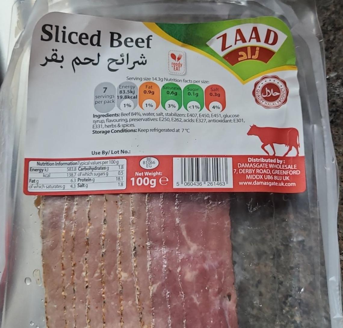 Fotografie - Sliced Beef Zaad