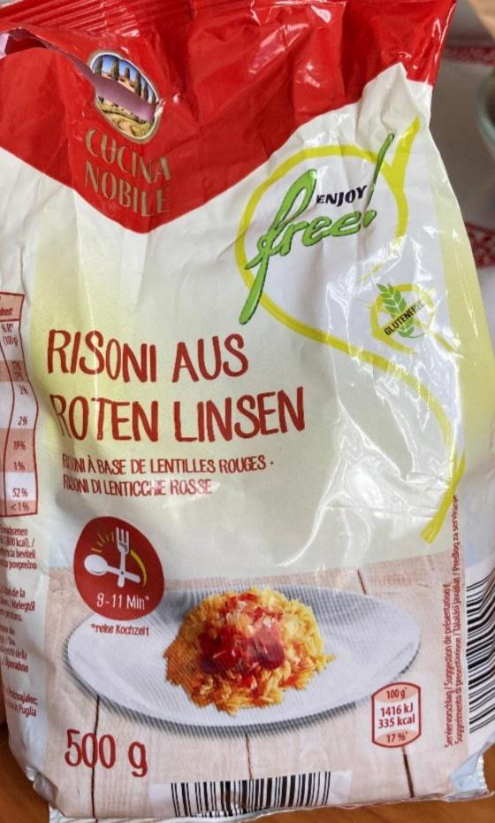 Fotografie - Risoni aus rotten linsen