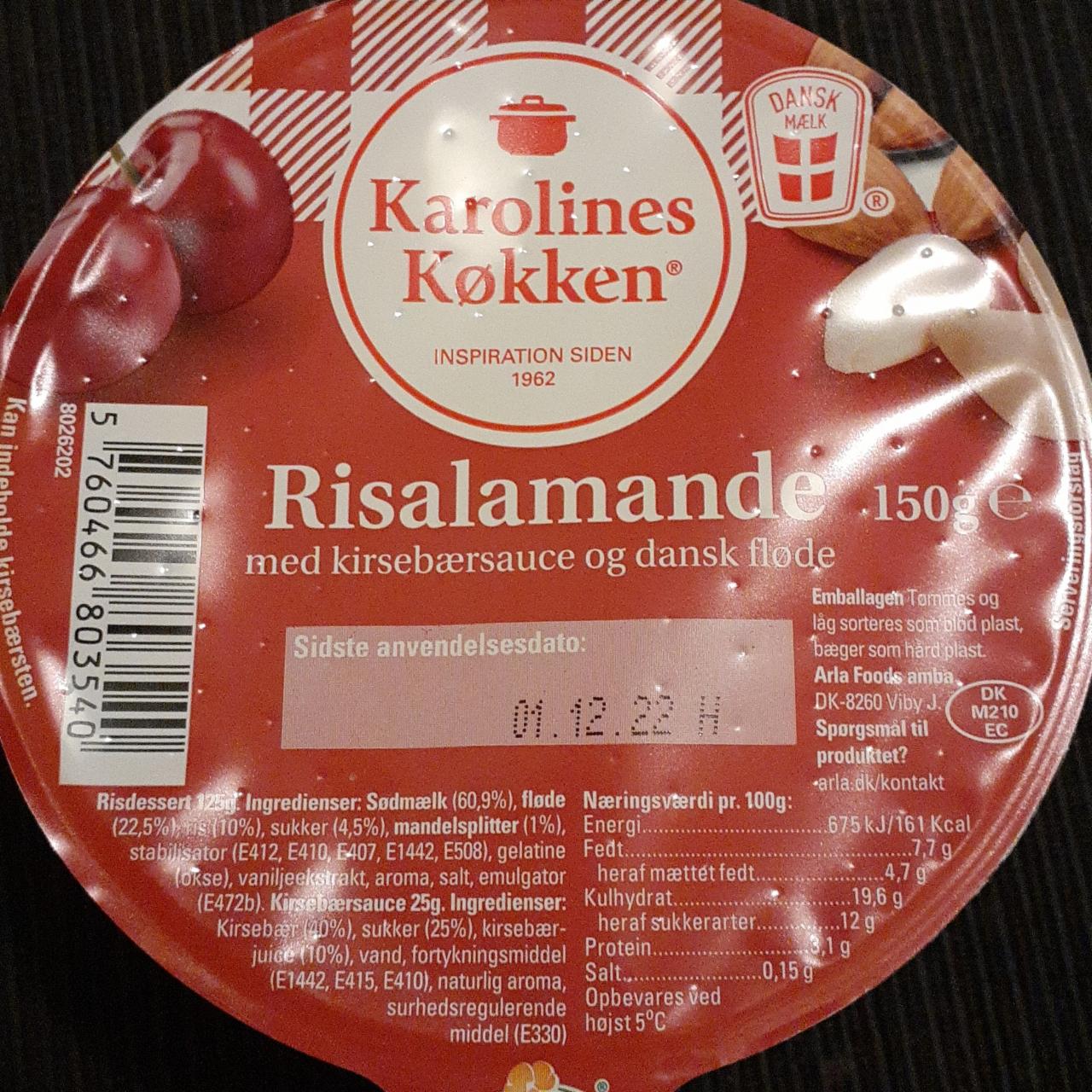 Fotografie - Risalamande Karolines Køkken