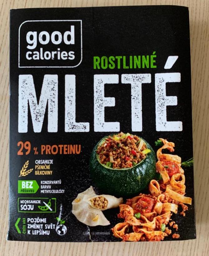 Fotografie - Rostlinné Mleté Good calories