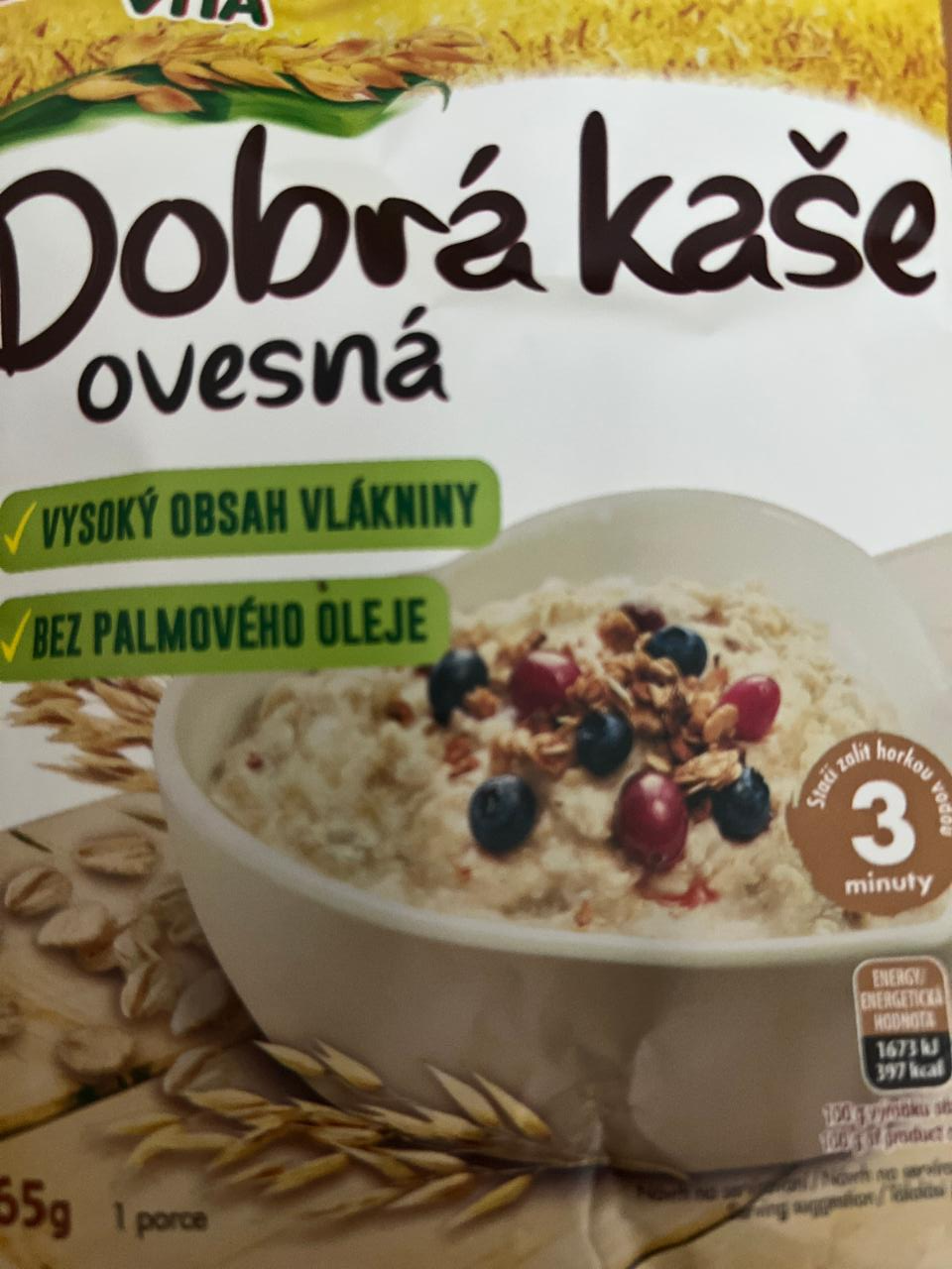 Fotografie - Dobrá kaše ovesná natural Bonavita