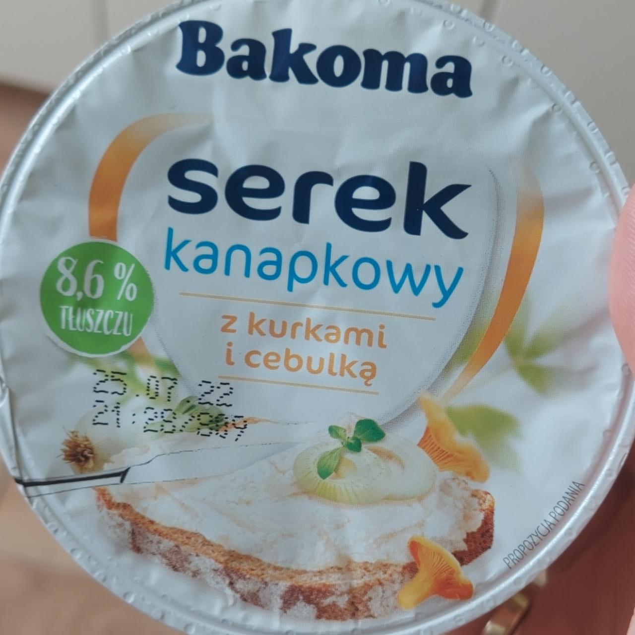 Fotografie - Serek kanapkowy z kurkami i cebulka Bakoma