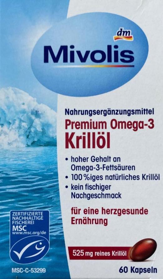 Fotografie - Premium omega-3 krillöl Mivolis