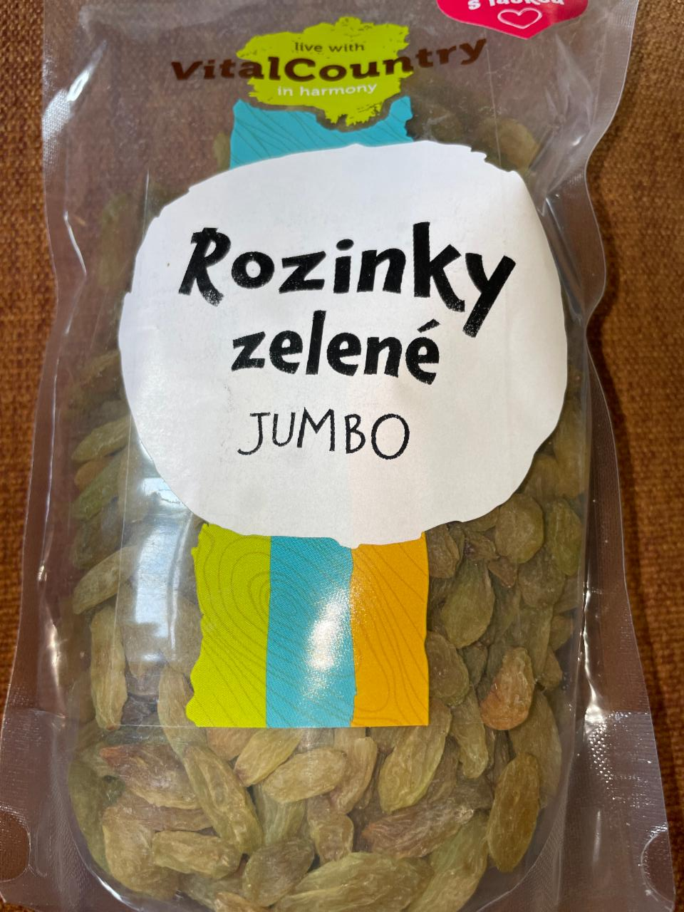 Fotografie - Rozinky zelené JUMBO VitalCountry