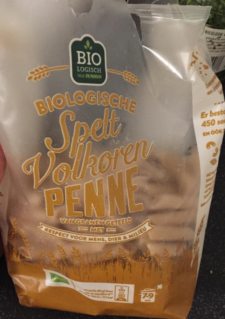 Fotografie - Spelt Volkoren Penne Biologisch Jumbo