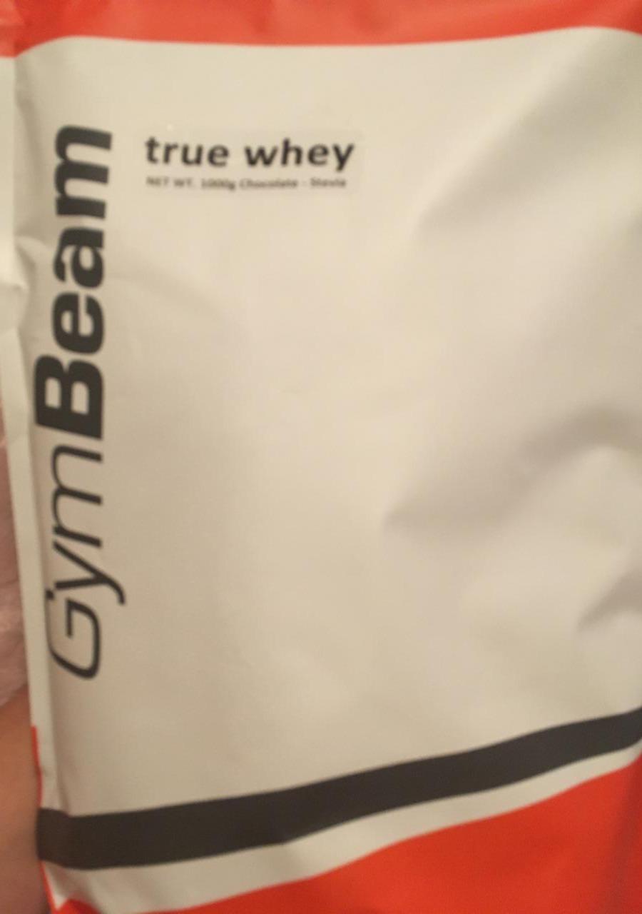 Fotografie - True whey protein chocolate stevia GymBeam