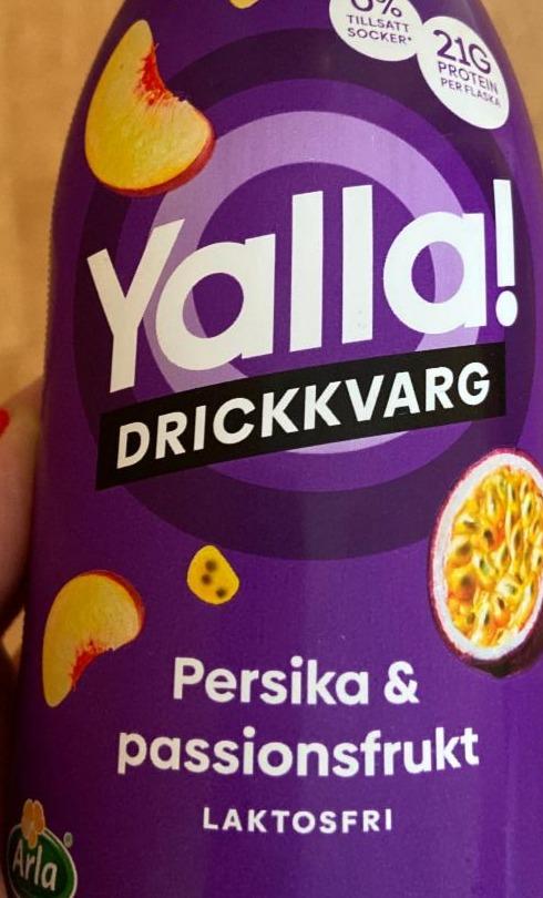 Fotografie - Drickkvarg Persika & passionsfrukt Yalla!