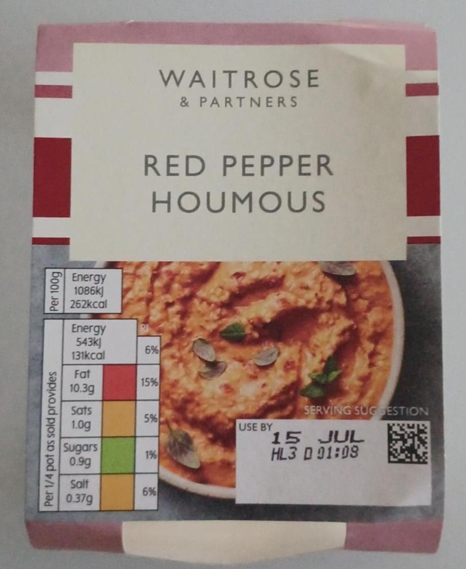 Fotografie - Red Pepper Houmous Waitrose & Partners