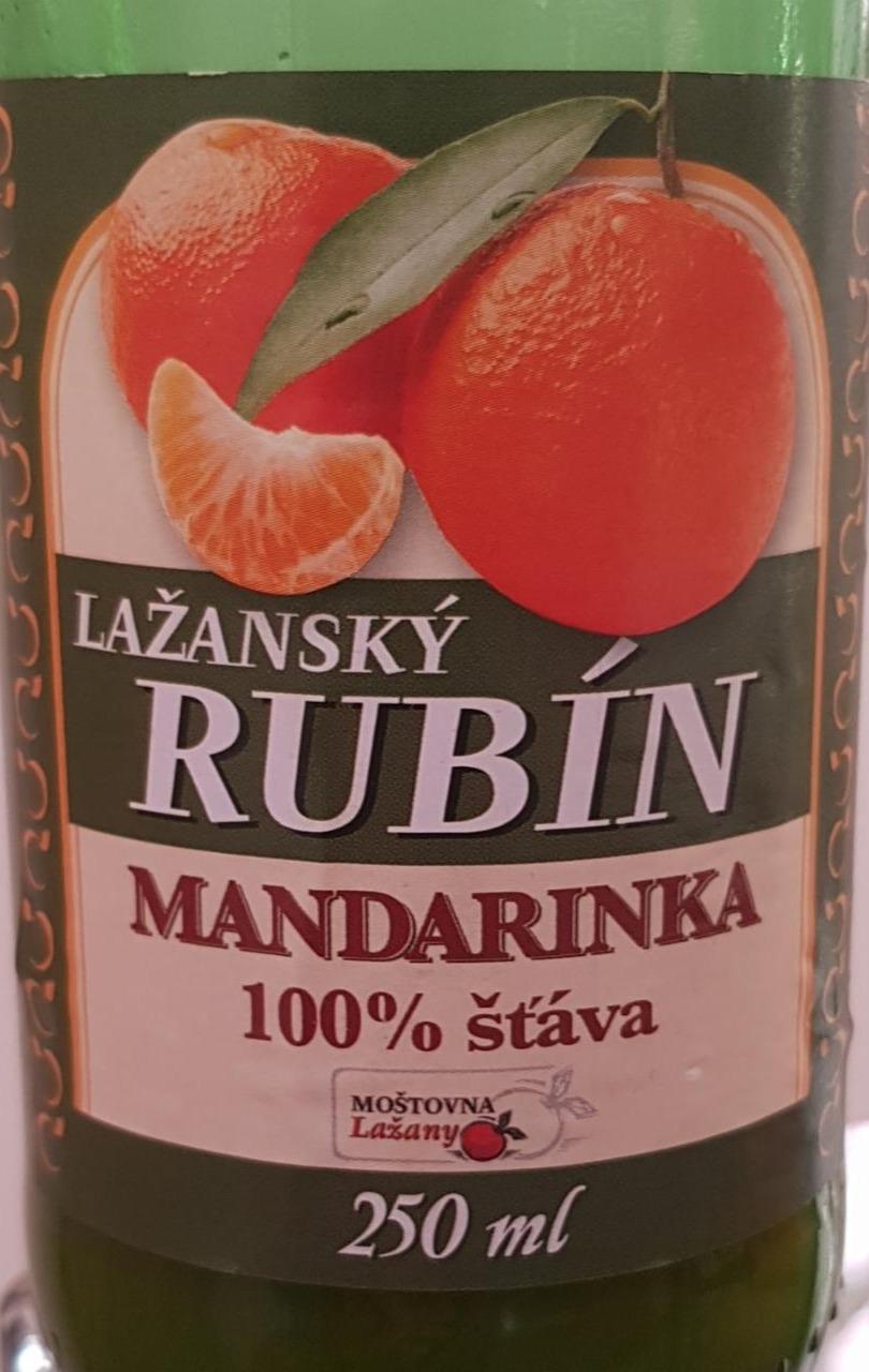 Fotografie - Mandarinka 100% šťáva Lažanský rubín