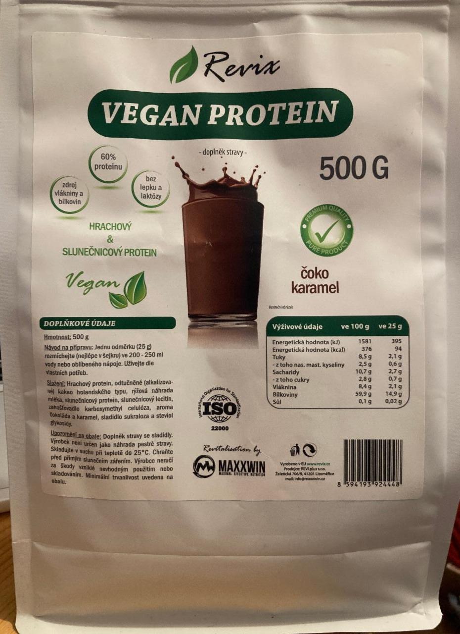 Fotografie - Vegan Protein čoko/karamel Revix