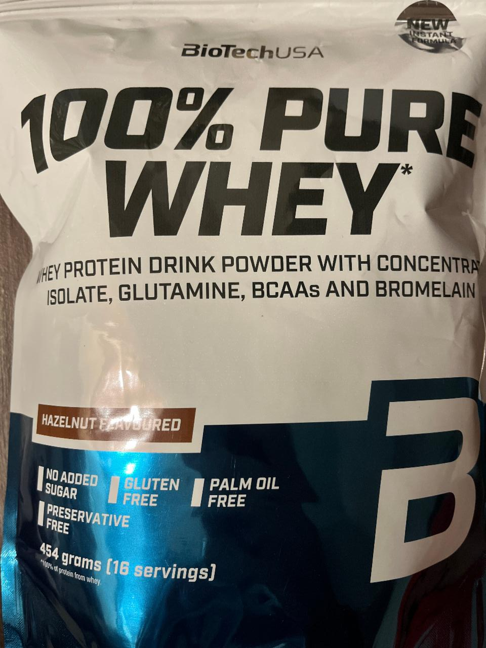 Fotografie - 100% Pure Whey Hazelnut BioTechUSA