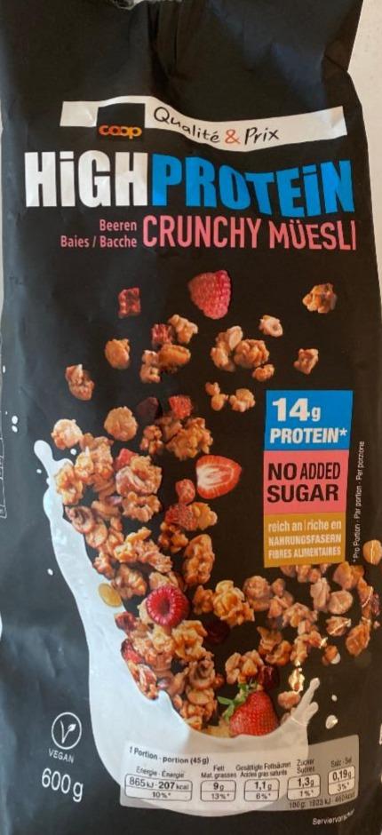 Fotografie - High Protein Crunchy Müesli Coop Qualite & Prix