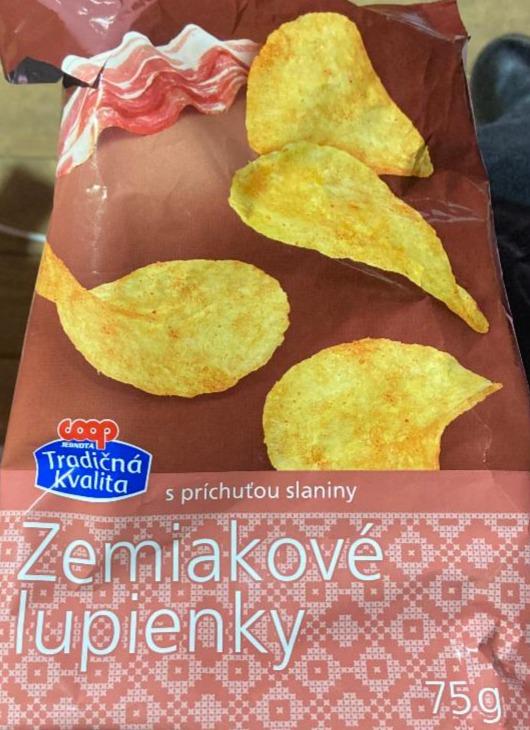 Fotografie - Zemiakové lupienky s príchuťou slaniny Coop Tradičná kvalita