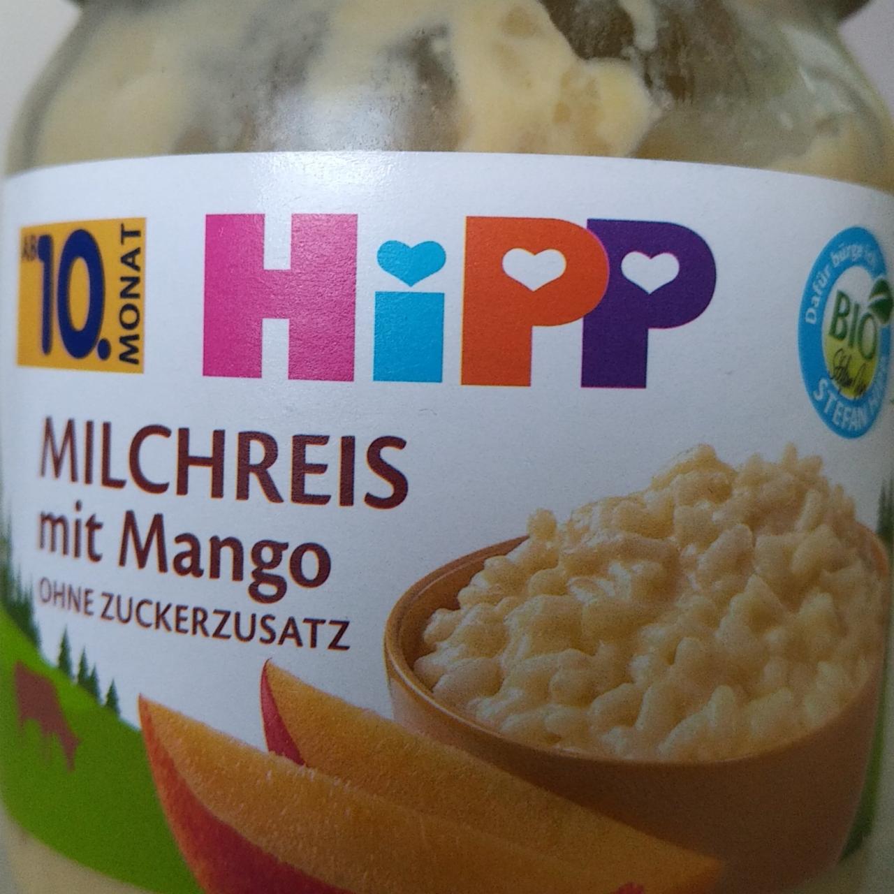 Fotografie - Bio Milchreis mit Mango HiPP