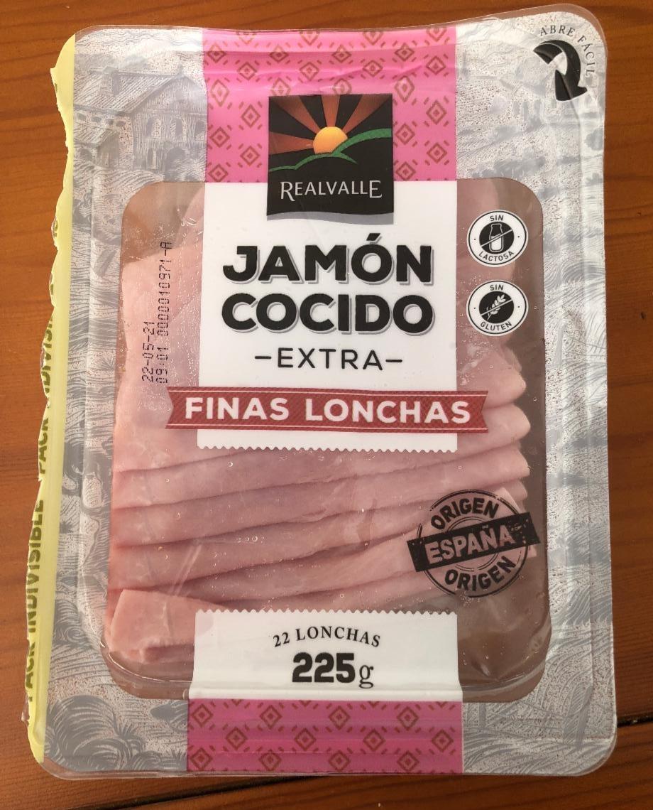 Fotografie - Jamón cocido extra finas lonchas Realvalle