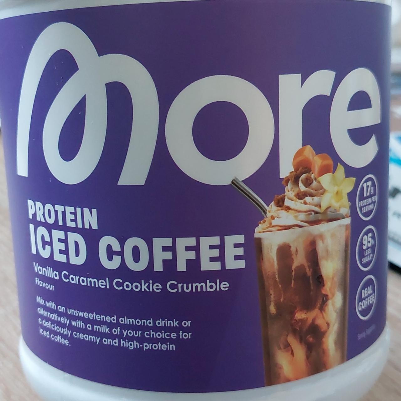 Fotografie - Protein iced coffee vanilla caramel cookie Crumble More Nutrition