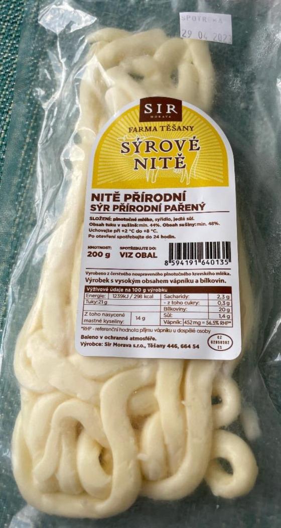 Fotografie - syrové nitě Sir Farma Těšany