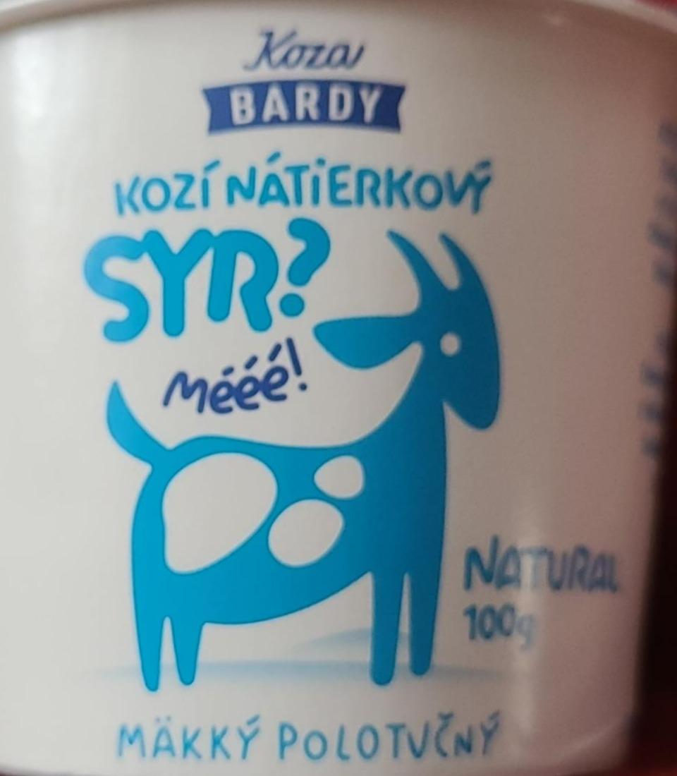 Fotografie - Kozí nátierkový syr? Natural Mäkký polotučný Koza Bardy