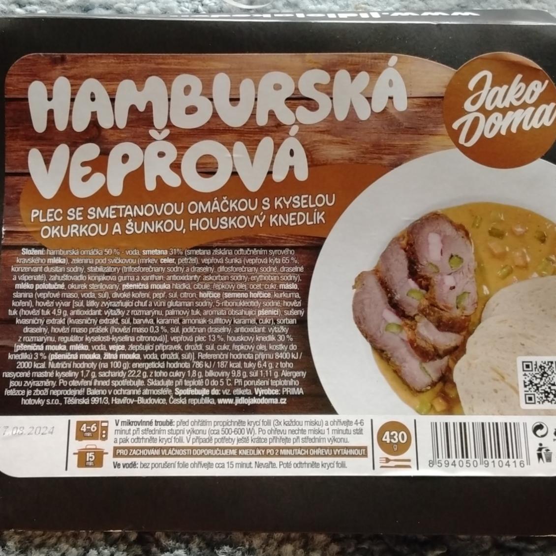 Fotografie - Hamburská vepřová Jako Doma