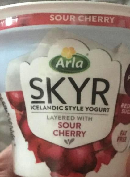 Fotografie - skyr sour cherry Arla