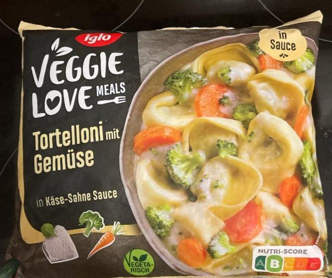 Fotografie - tortelloni mit Gemüse in Käse-Sahne Sauce iglo