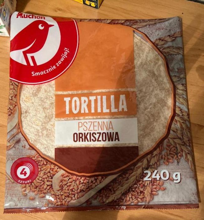 Fotografie - Tortilla pszenna orkiszowa Auchan