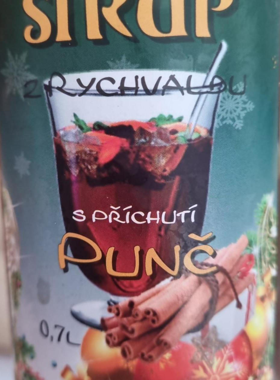 Fotografie - Sirup z Rychvaldu s příchutí punč Ratico company