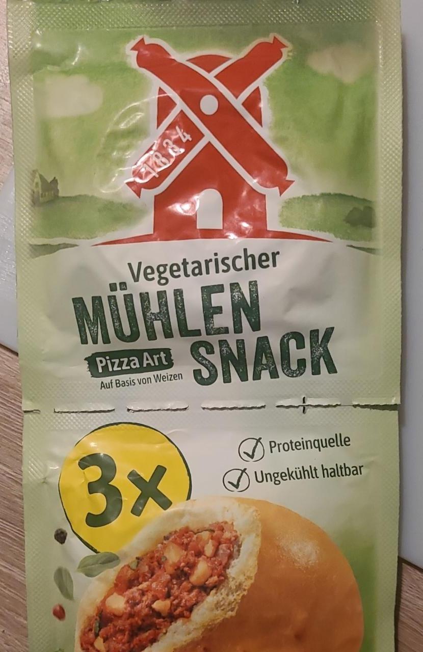 Fotografie - Vegetarischer Mühlen Snack Pizza Art