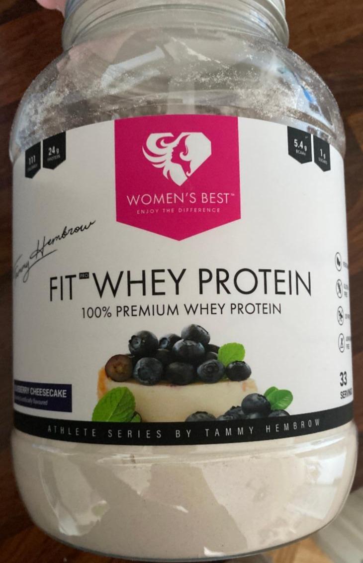 Fotografie - Fit Whey Protein Blueberry cheesecake Women’s best