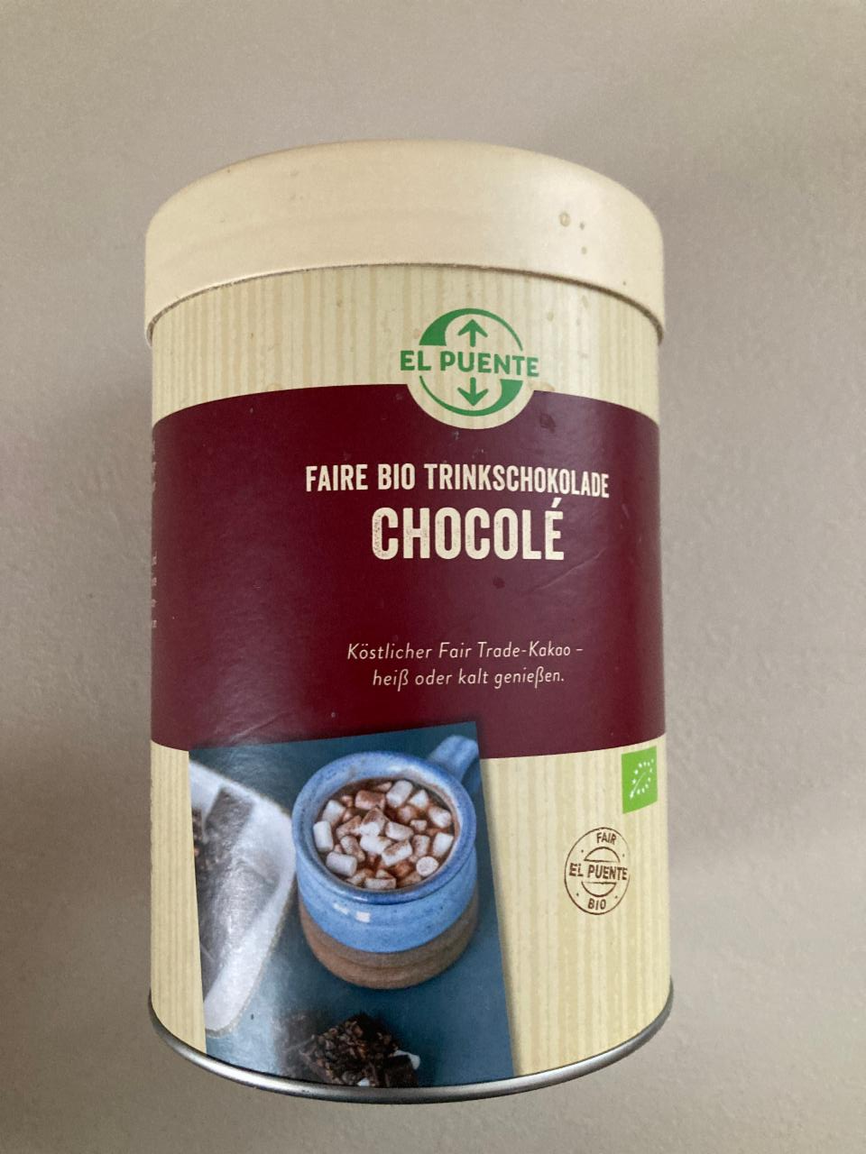 Fotografie - Chocolé faire bio trinkschokolade El Puente