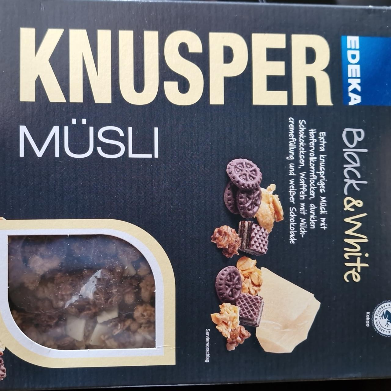 Fotografie - Knusper Müsli Black & White Edeka