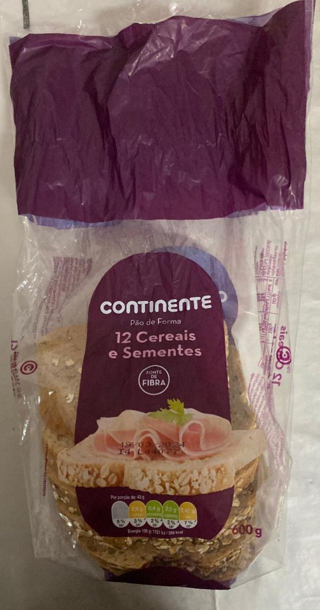 Fotografie - Pão de Forma 12 Cereais e Sementes Continente