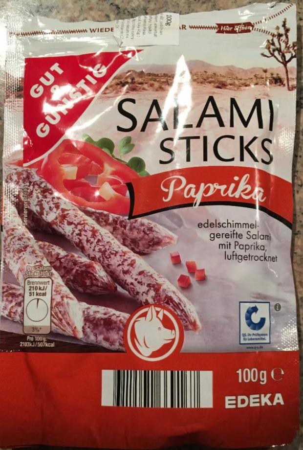 Fotografie - Salami Sticks Paprika Gut & Günstig