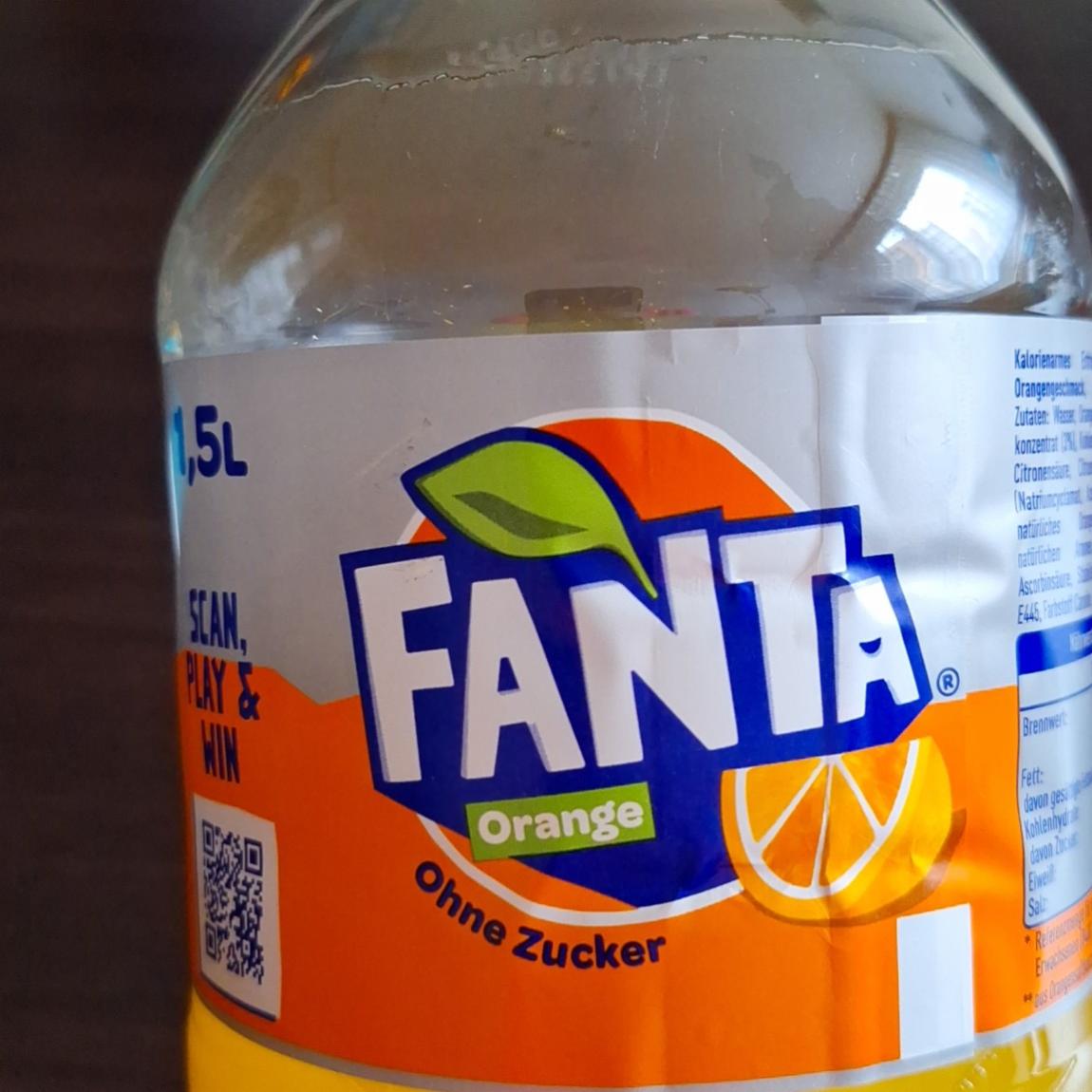 Fotografie - Fanta Orange Ohne Zucker