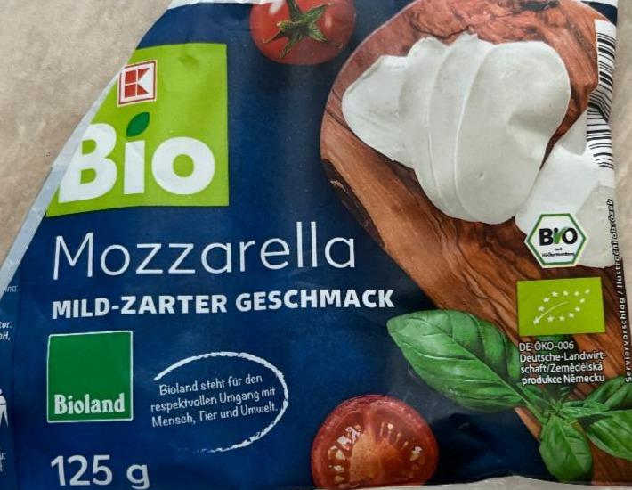 Fotografie - Mozzarella Mild-Zarter geschmack K-Bio