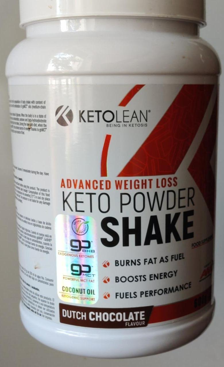 Fotografie - Keto Powder Shake Dutch Chocolate KetoLean