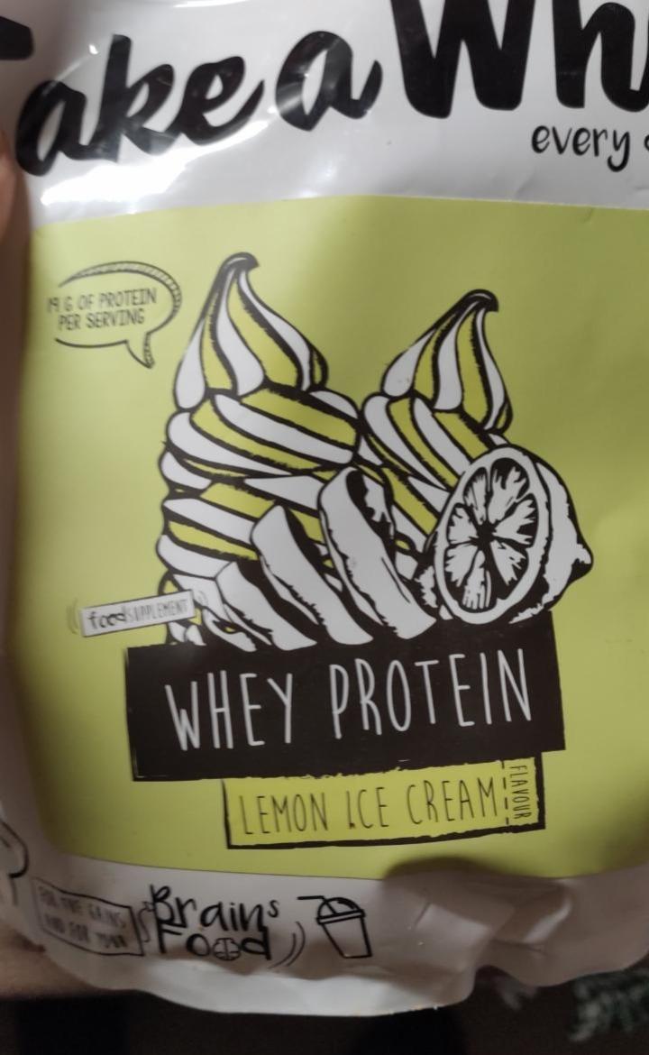 Fotografie - Whey Protein Lemon ice cream Take a Whey