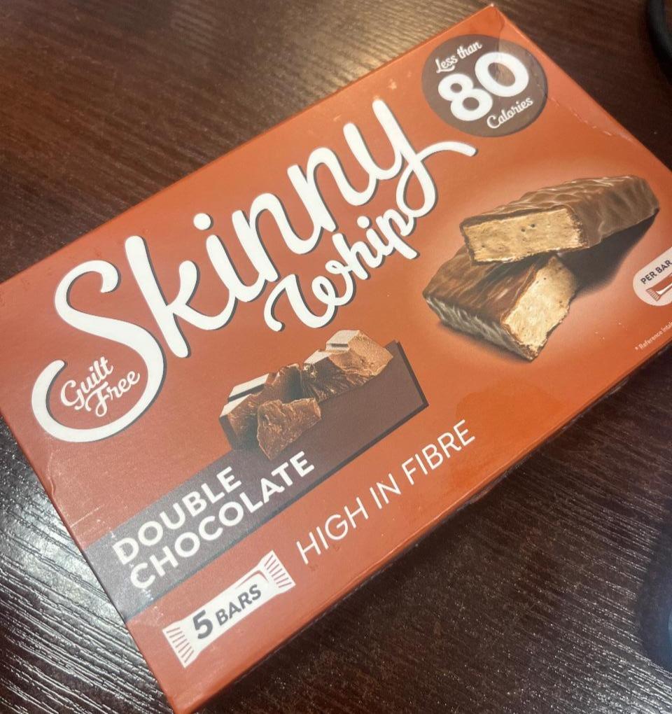 Fotografie - Skinny Whip Double Chocolate Snack Bar Skinny bars