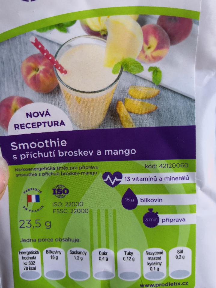 Fotografie - Smoothie s příchutí broskev a mango Prodietix