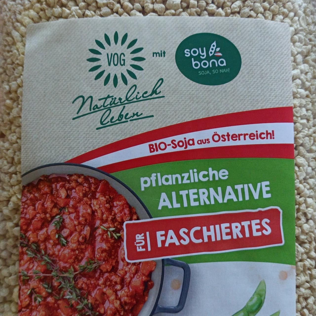 Fotografie - Pflanzliche Alternative für Faschiertes Soy Bona