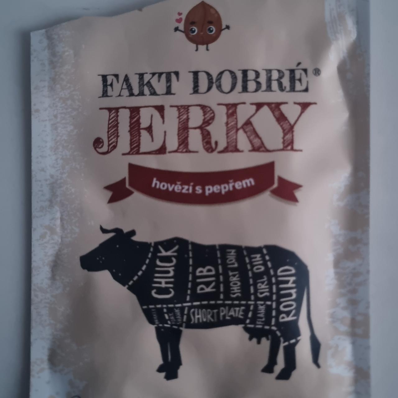 Fotografie - Fakt dobré JERKY hovězí s pepřem Oříškář